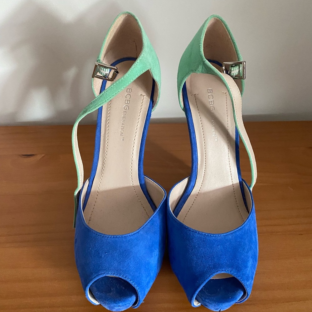 BCBGeneration Blue and Green Women's Heels